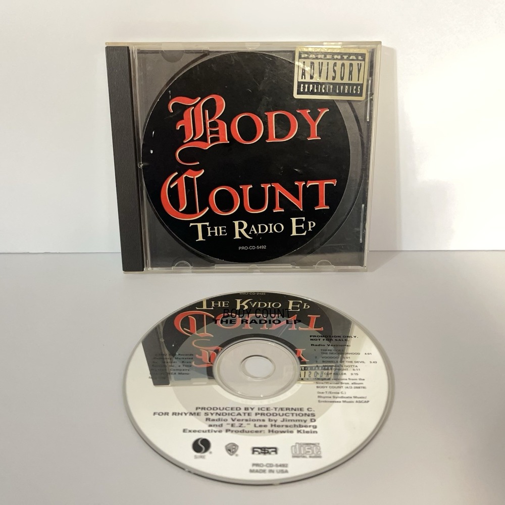 Body Count The Radio EP CD 1990 Rare OOP Ice-T Original Press Promo Warner Bros